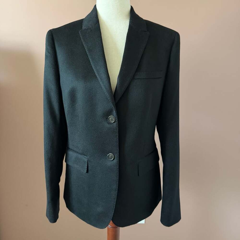 Women’s Brooks Brothers 346 100% Cashmere 2-Button Blazer Black Size 6